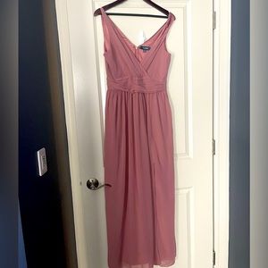 ModCloth full length mauve dress size 8